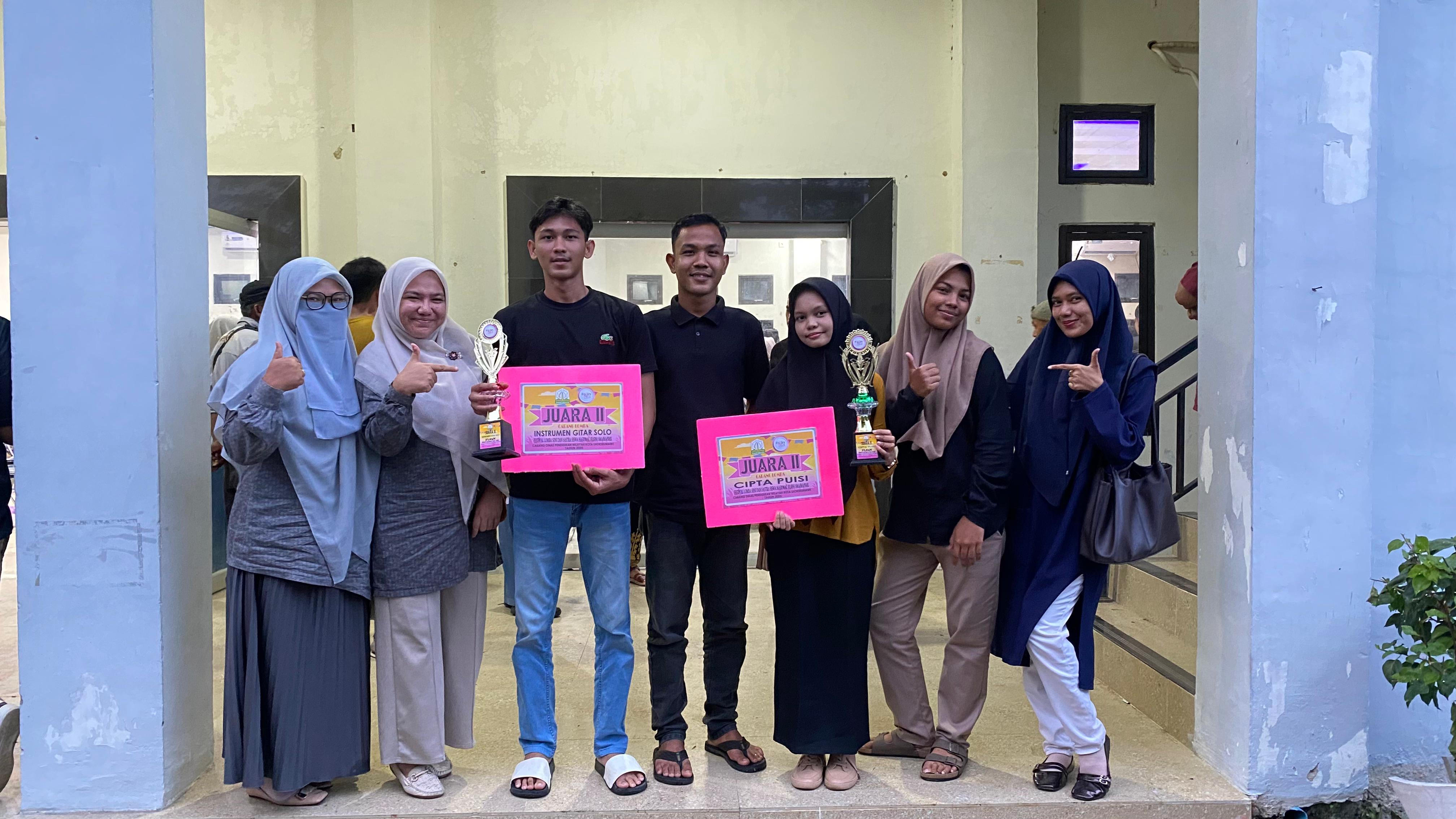 Lomba FLS2n diikuti oleh siswa dan siswi sekolah SMKS Darussalam Lhokseumawe